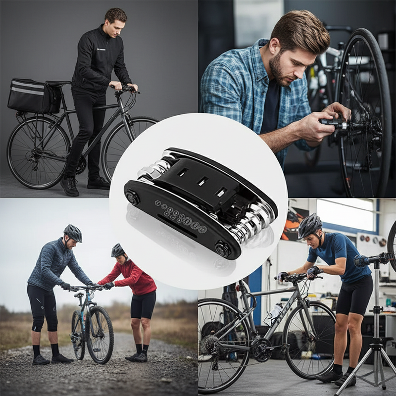 Chave Multifuncional 16 em 1 – Ferramenta Essencial Para Quem Depende da Bike Todos os Dias