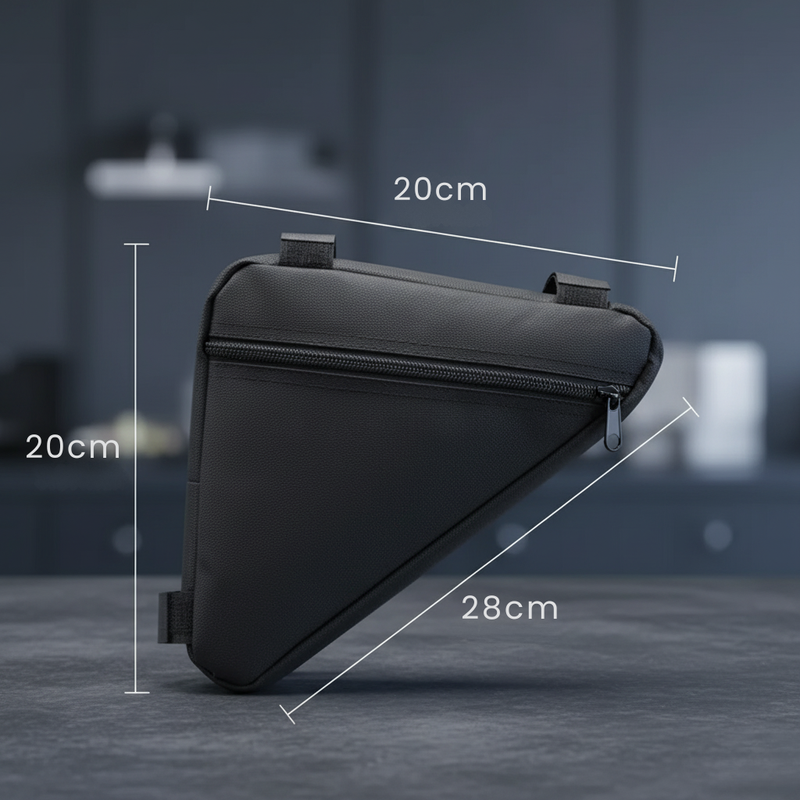Bolsa Triangular Impermeável para Bicicleta – Armazenamento Inteligente e Seguro