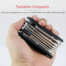 Chave Multifuncional 16 em 1 – Ferramenta Essencial Para Quem Depende da Bike Todos os Dias