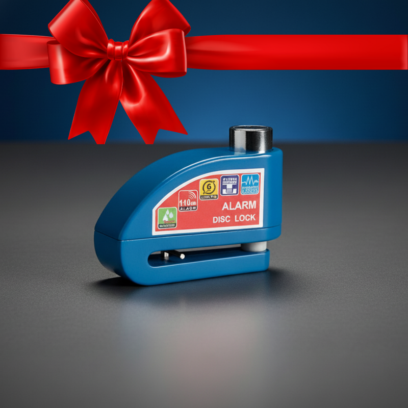 Cadeado Anti-Roubo com Alarme e Cabo de Lembrete – Proteção Completa para Motocicletas e Bicicletas
