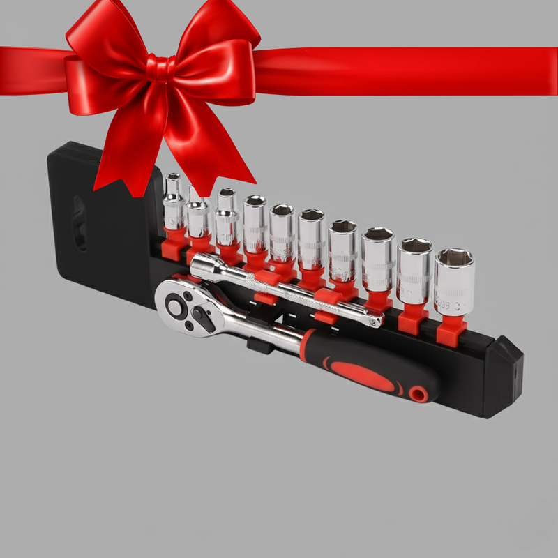 Kit Chave Catraca e Soquetes – Versão Upgrade para Moto, Carro, Barco e Bicicleta