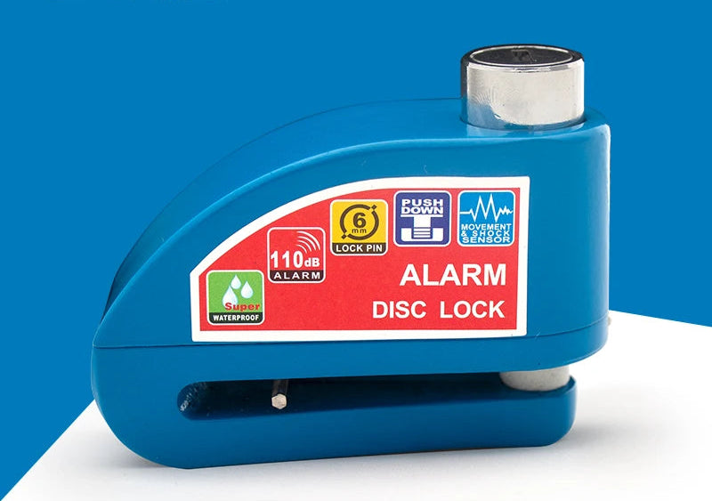 Cadeado Anti-Roubo com Alarme e Cabo de Lembrete – Proteção Completa para Motocicletas e Bicicletas