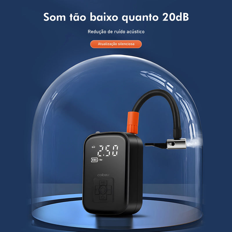 Mini Compressor de Ar Portátil – Praticidade e Segurança para Encher Pneus em Qualquer Lugar