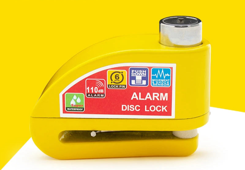Cadeado Anti-Roubo com Alarme e Cabo de Lembrete – Proteção Completa para Motocicletas e Bicicletas