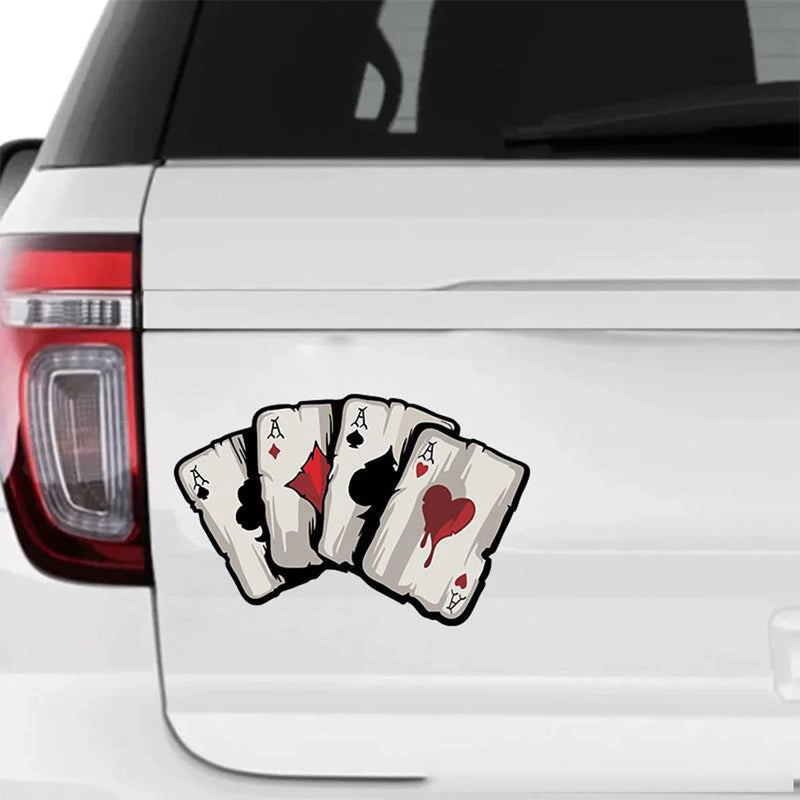Decalques Poker Espadas – Estilo Único para Sua Moto, Carro ou Café Racer