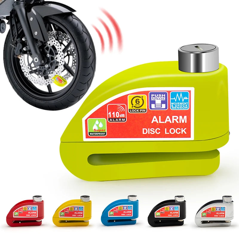Cadeado Anti-Roubo com Alarme e Cabo de Lembrete – Proteção Completa para Motocicletas e Bicicletas