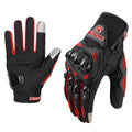 Luva de Motocicleta Full Finger – Respirável, Antiderrapante e com Tela Touch