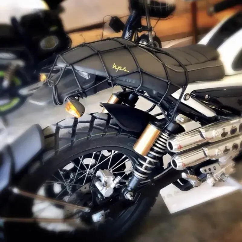 Rede Elástica para Bagagem de Moto com 6 Ganchos – Preta
